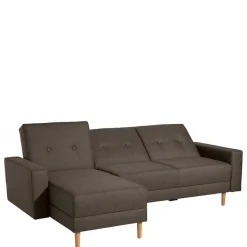 Best Funktionsecksofa in Braun mit Erle - Iljona (zweiteilig) Betten|Sofas