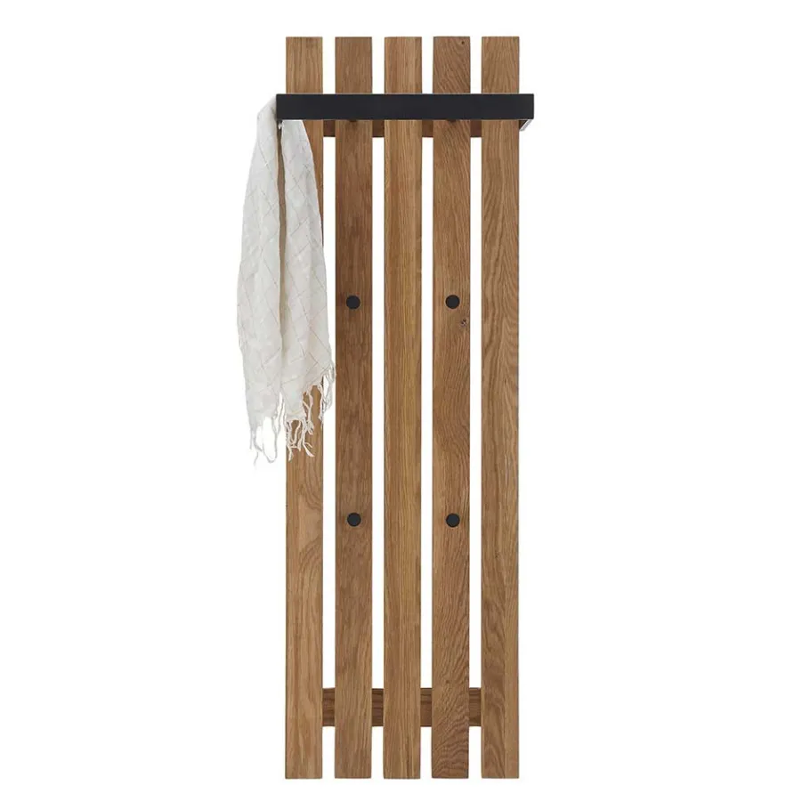Best Garderobe aus Eichenholz und Metall - Gangizo Garderoben