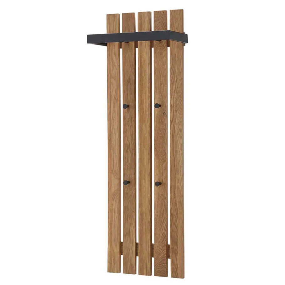 Best Garderobe aus Eichenholz und Metall - Gangizo Garderoben