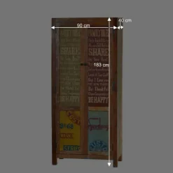 Outlet Garderoben Kombination Creek im Vintage Look (sechsteilig) Garderoben