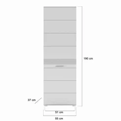 Best Garderobenmöbel Block Set - Sumatra (fünfteilig) Garderoben