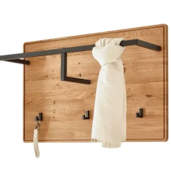 Best Garderobenpaneel aus Wildeiche und Metall - Darcona Garderoben