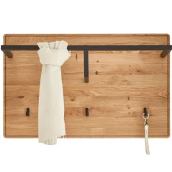 Best Garderobenpaneel aus Wildeiche und Metall - Darcona Garderoben