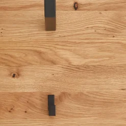 Best Garderobenpaneel aus Wildeiche und Metall - Darcona Garderoben