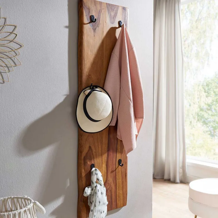 Best Garderobenpaneel massiv im rustikalen Stil - Elmin Garderoben