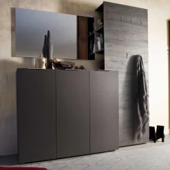 Sale Garderobenset Badija in Anthrazit Wenge Braun (dreiteilig) Garderoben