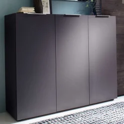 Sale Garderobenset Badija in Anthrazit Wenge Braun (dreiteilig) Garderoben