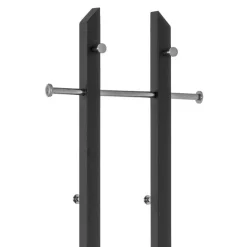 Garderobenständer in Schwarz & Chrom - Metrona Garderoben