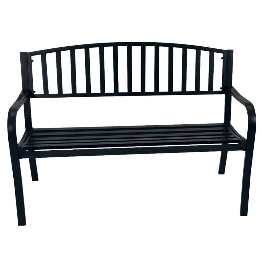 Best Garten Metallbank in Schwarz - Canpur Sitzbank