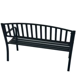 Best Garten Metallbank in Schwarz - Canpur Sitzbank