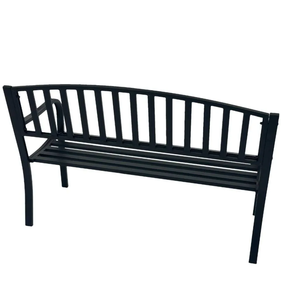 Best Garten Metallbank in Schwarz - Canpur Sitzbank