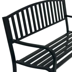 Best Garten Metallbank in Schwarz - Canpur Sitzbank