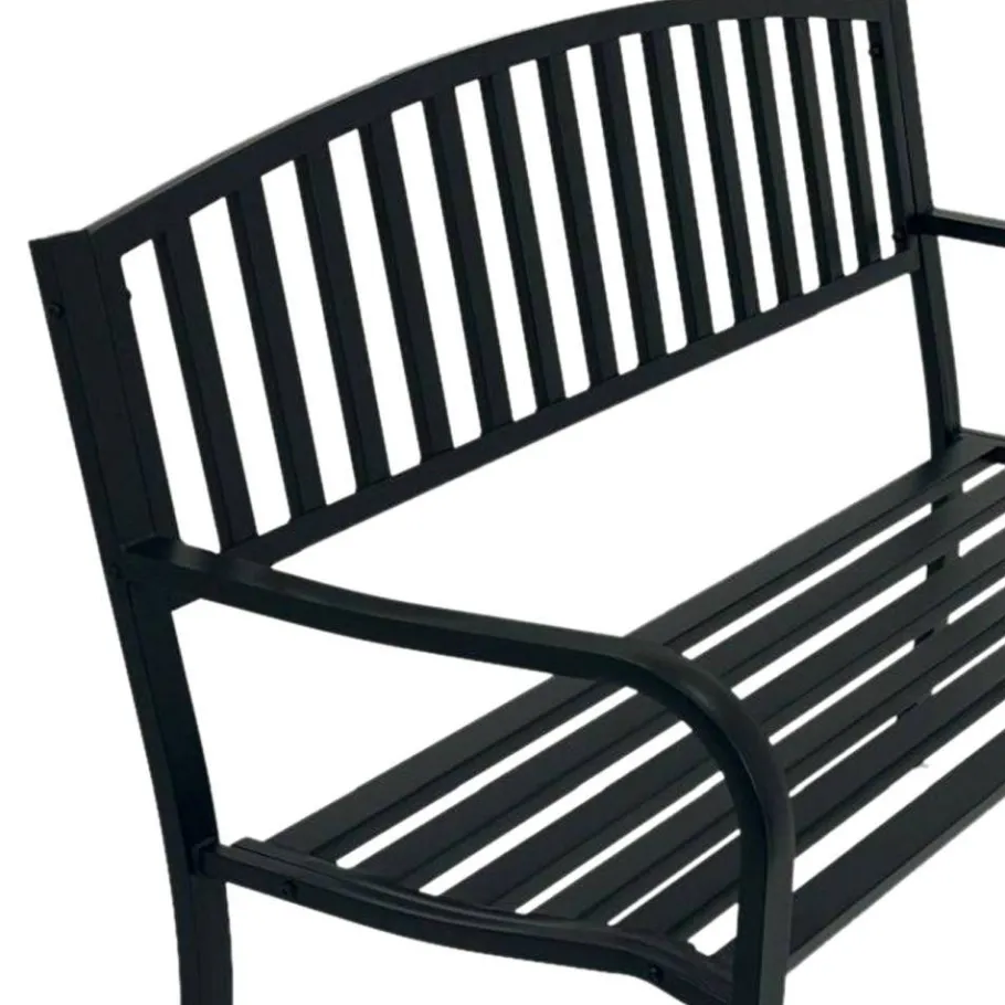 Best Garten Metallbank in Schwarz - Canpur Sitzbank