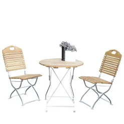 Sale Garten Sitzgruppe Juliama aus Robinie massiv (dreiteilig) Sitzgruppe