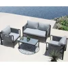 Sale Garten Sofa & Sessel & Sofatisch - Seymean (vierteilig) Sitzgruppe