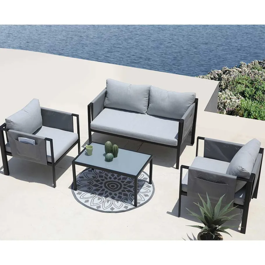Sale Garten Sofa & Sessel & Sofatisch - Seymean (vierteilig) Sitzgruppe