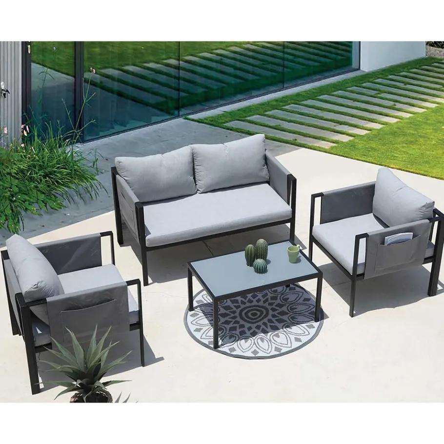 Sale Garten Sofa & Sessel & Sofatisch - Seymean (vierteilig) Sitzgruppe