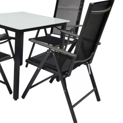 Sale Gartentisch & vier Hochlehner Set - Barreras (fünfteilig) Sitzgruppe