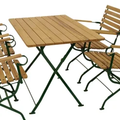 Best Gartentisch Essgruppe klappbar - Galazo (fünfteilig) Sitzgruppe