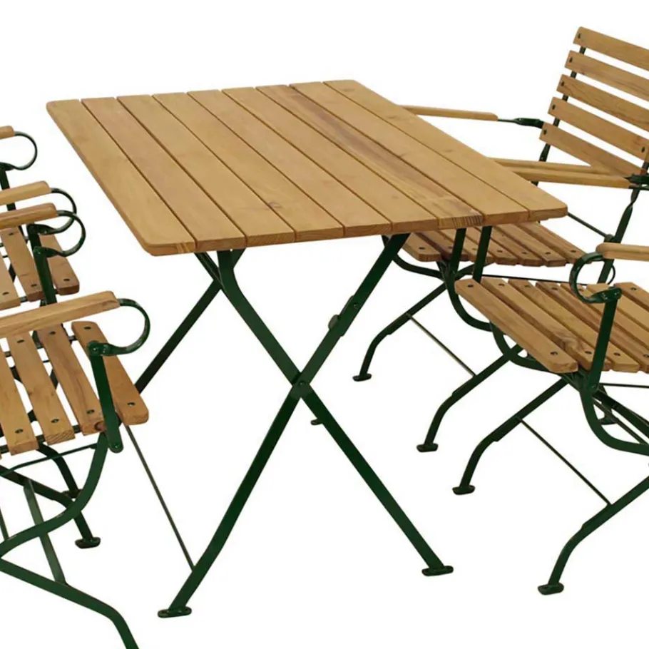 Best Gartentisch Essgruppe klappbar - Galazo (fünfteilig) Sitzgruppe