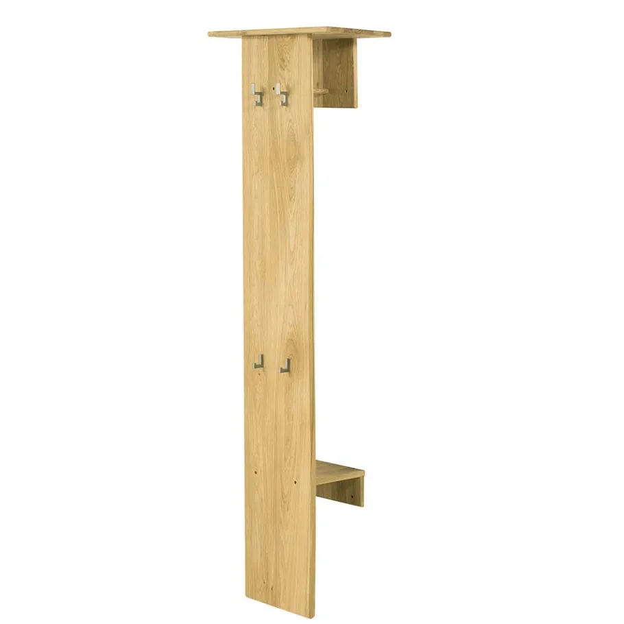 Clearance Geölte Holzgarderobe aus Eiche massiv - Avidora Garderoben