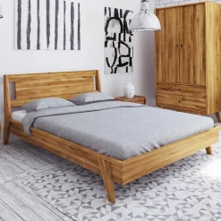 Clearance Geöltes Wildeiche Bettgestell in vier Größen - Hardus I Betten