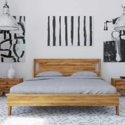 Clearance Geöltes Wildeiche Bettgestell in vier Größen - Hardus I Betten