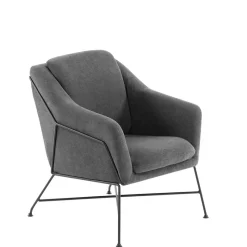 Clearance Gemütlicher Polstersessel in dunklem Grau - Lucios Sessel