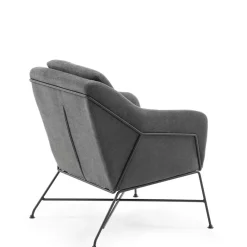 Clearance Gemütlicher Polstersessel in dunklem Grau - Lucios Sessel