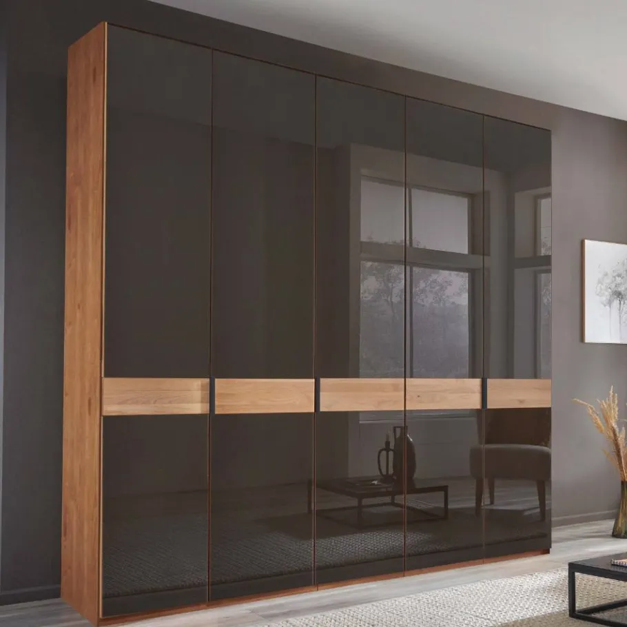 Outlet Glasfront-Kleiderschrank mit fünf Türen - Hung Kleiderschränke|Schränke