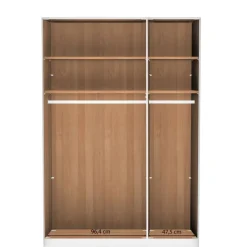 New Glasfront-Schlafzimmerschrank in Dunkelbraun - Hung Kleiderschränke|Schränke