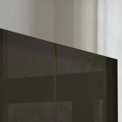 New Glasfront-Schlafzimmerschrank in Dunkelbraun - Hung Kleiderschränke|Schränke