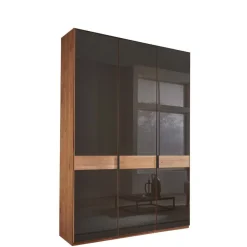 New Glasfront-Schlafzimmerschrank in Dunkelbraun - Hung Kleiderschränke|Schränke