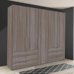 New Gleittüren-Kleiderschrank in Holz-Optik - Crenba Kleiderschränke|Schränke