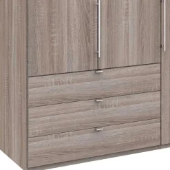 New Gleittüren-Kleiderschrank in Holz-Optik - Crenba Kleiderschränke|Schränke