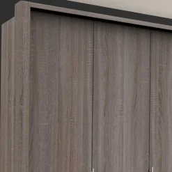 New Gleittüren-Kleiderschrank in Holz-Optik - Crenba Kleiderschränke|Schränke