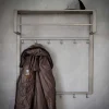 Best Graue Stahl Wandgarderobe mit 12 Haken - King Garderoben