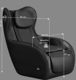 Discount Grauer Massagesessel mit Lautsprecher - Gaspers Sessel