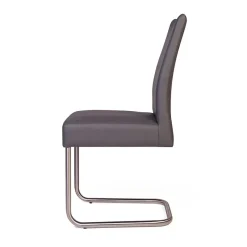 Clearance Grauer Polsterstuhl mit Swing-Fuß - Motrilo (2er Set) Sessel|Stühle