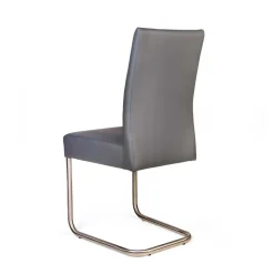 Clearance Grauer Polsterstuhl mit Swing-Fuß - Motrilo (2er Set) Sessel|Stühle