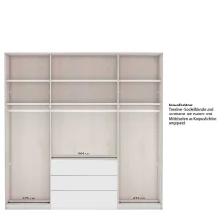 Hot Graugrüner Kombi-Kleiderschrank 200 cm breit - Rajavo Kleiderschränke
