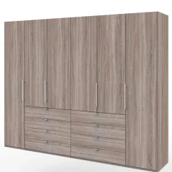 Online Großer Kleiderschrank im Holzlook foliert - Crenba Kleiderschränke|Schränke