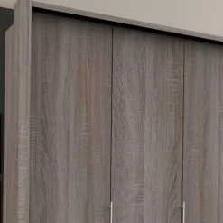 Online Großer Kleiderschrank im Holzlook foliert - Crenba Kleiderschränke|Schränke