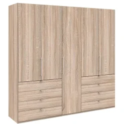 Best Großer Kleiderschrank in Eiche Sägerau - Zayun Kleiderschränke