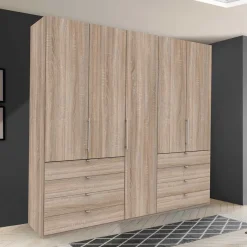 Best Großer Kleiderschrank in Eiche Sägerau - Zayun Kleiderschränke