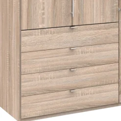 Best Großer Kleiderschrank in Eiche Sägerau - Zayun Kleiderschränke