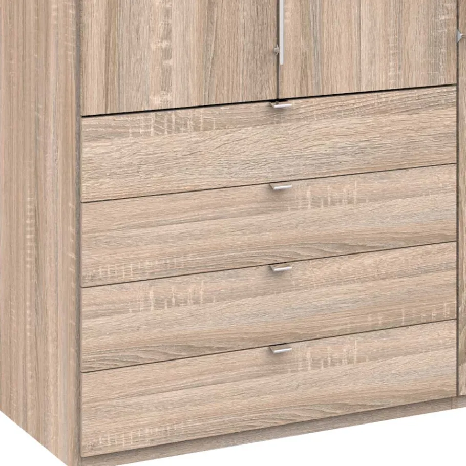 Best Großer Kleiderschrank in Eiche Sägerau - Zayun Kleiderschränke