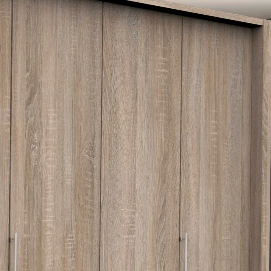 Best Großer Kleiderschrank in Eiche Sägerau - Zayun Kleiderschränke