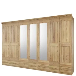 Outlet Großer Schlafzimmerschrank mit 7 Türen & Schubladen - Zamron Kleiderschränke