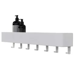 Best Hakenleiste mit Ablage in Weiß - Kyonus Garderoben